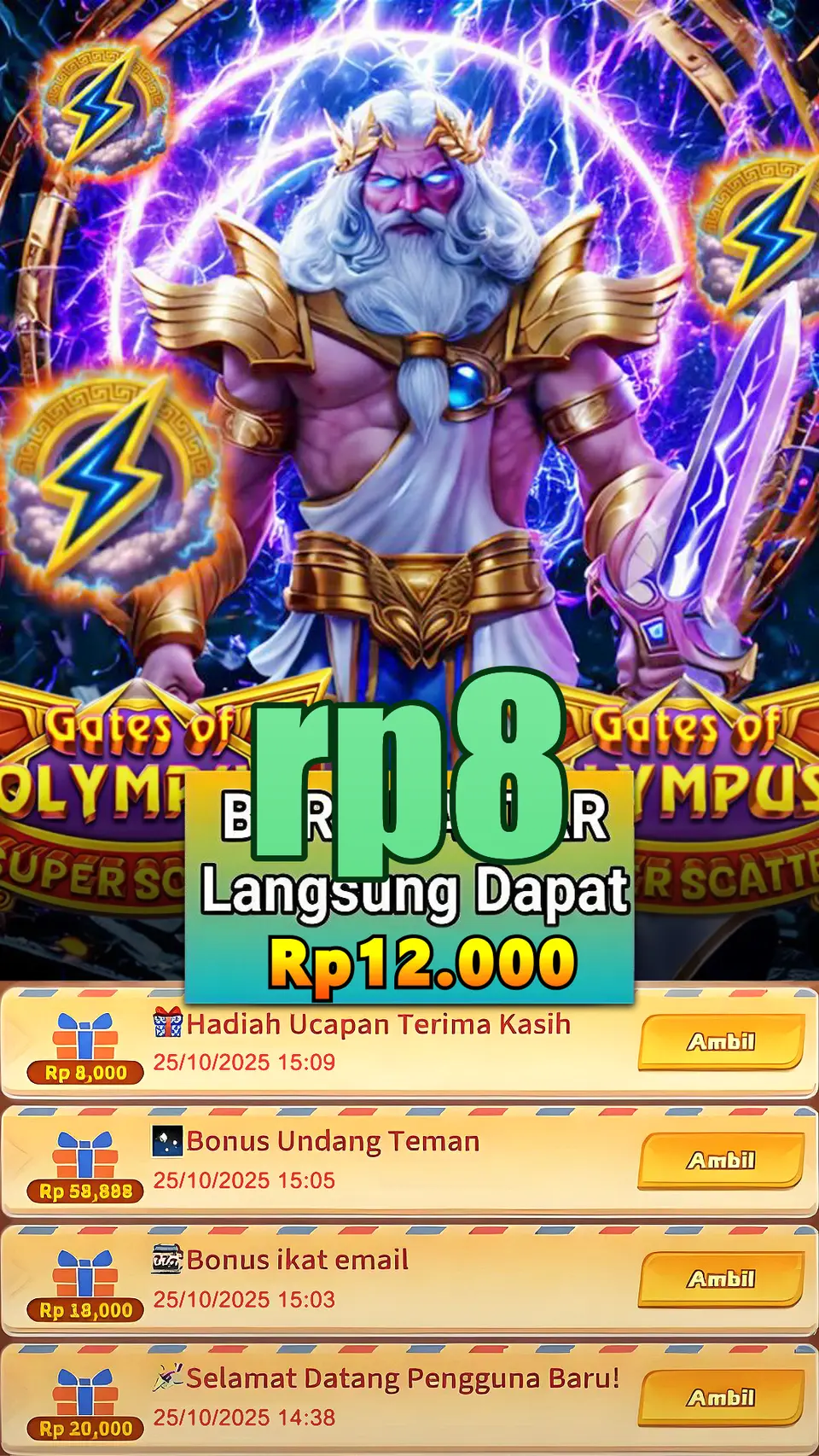 rp8 Masuk